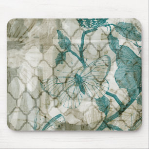 Arabesque Butterflies VI Mouse Mat