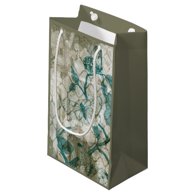 Arabesque Butterflies VI Small Gift Bag (Front Angled)