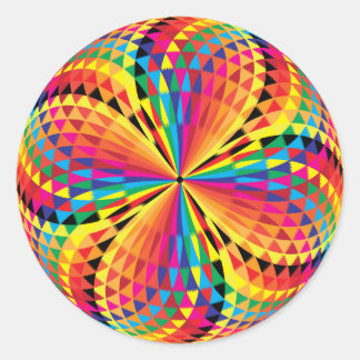 Arabesque button 2014 classic round sticker