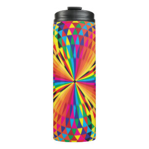 arabesque button full colour thermal tumbler