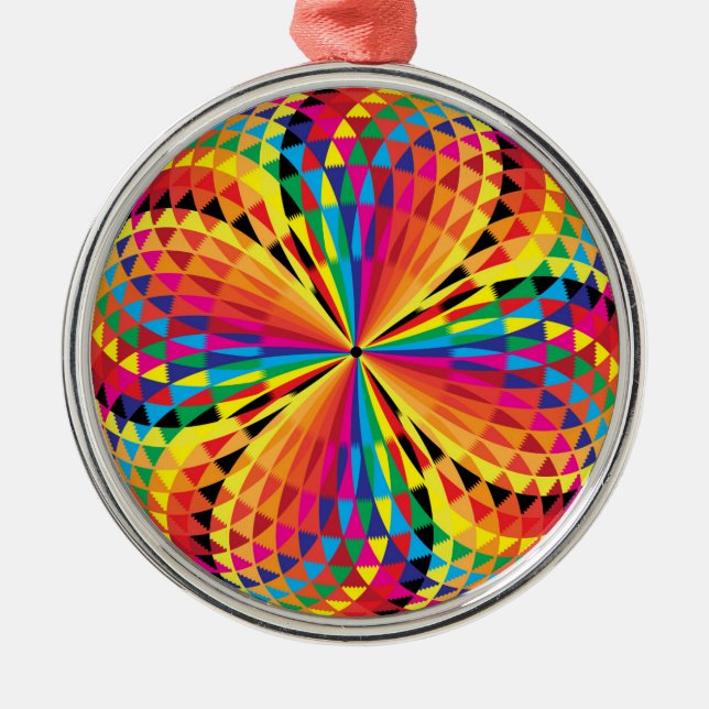 Arabesque button metal tree decoration (Front)