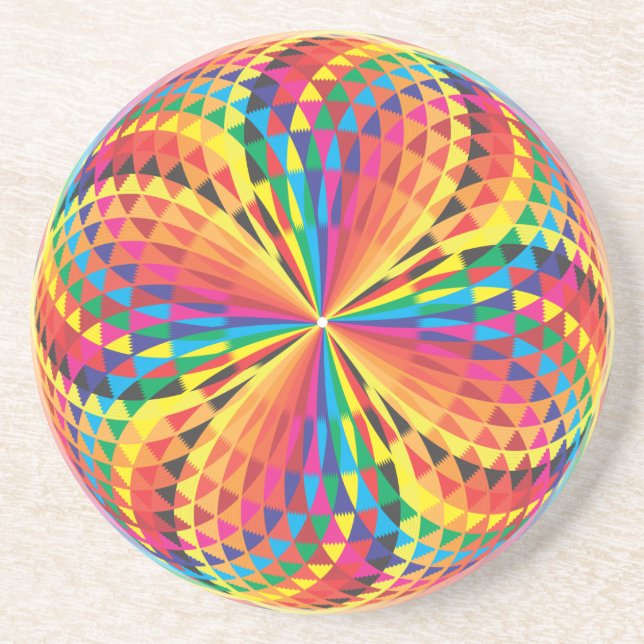 Arabesque colours coaster (Front)