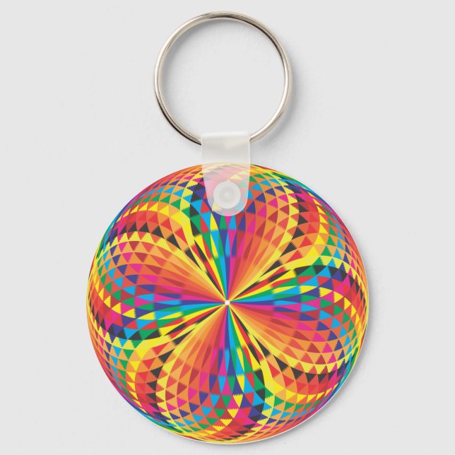 Arabesque colours key ring (Front)