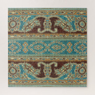 Arabesque Fabric Paisley Oriental Design Jigsaw Puzzle