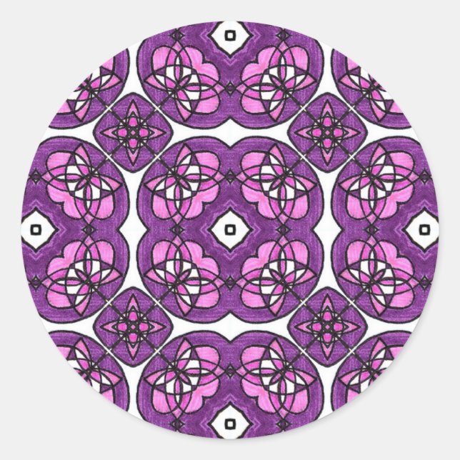 Arabesque Floral Sticker (Front)
