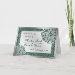 Arabesque Gold Lace, RSVP card