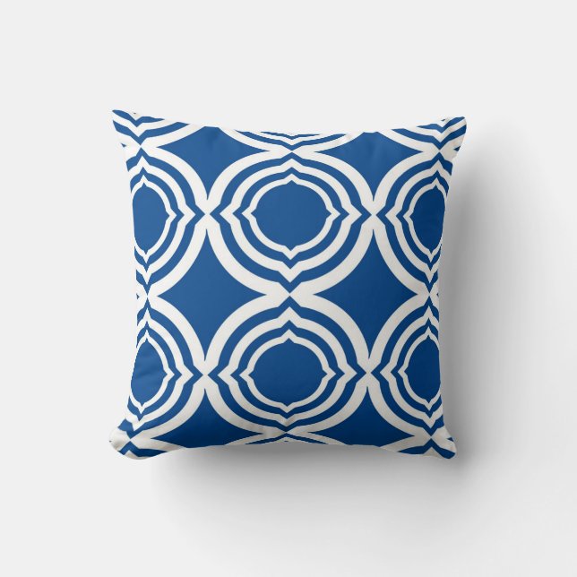 Arabesque II - Indigo Cushion (Front)