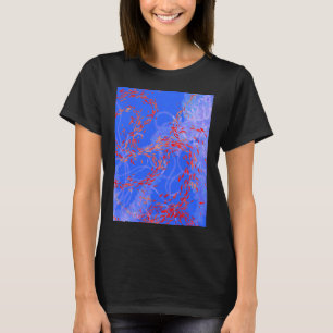 Arabesque in Blues with transparent  Jellies and   T-Shirt