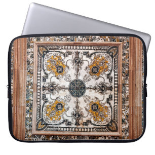 arabesque marble texture abstract vintage backgrou laptop sleeve
