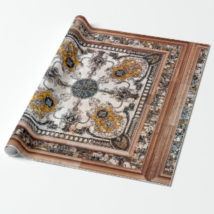 arabesque marble texture abstract vintage backgrou wrapping paper