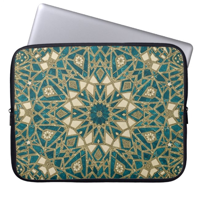 arabesque mosaic laptop sleeve (Front)