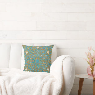 arabesque mosaic pattern cushion