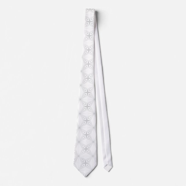 Arabesque on grey tie (Front)