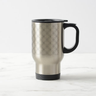 Arabesque on grey travel mug