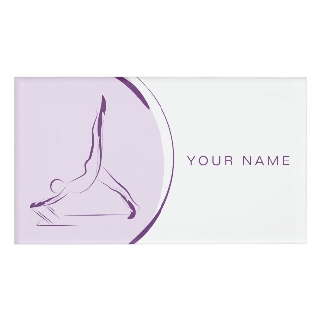 Arabesque on the reformer | Colour Name Tag (Front)