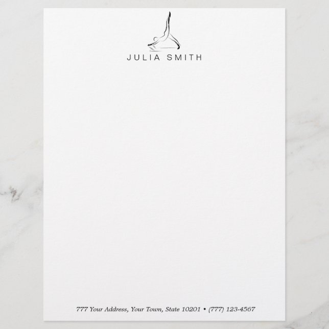 Arabesque on the reformer custom letterhead (Front)