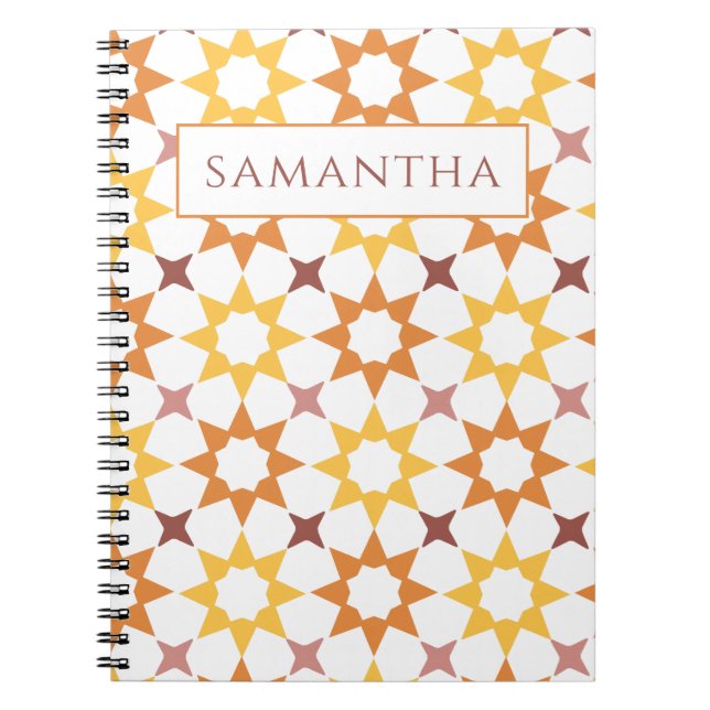 Arabesque pattern notebook (Front)