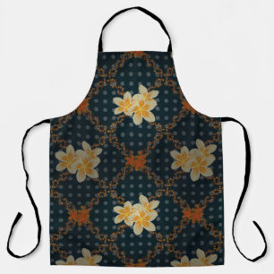 Arabesque. Vintage abstract raster floral seamless Apron