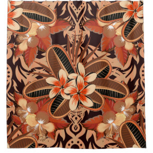 Arabesque. Vintage abstract vintage floral seamles Shower Curtain