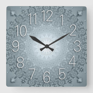 Arabesque Wall Clock grey