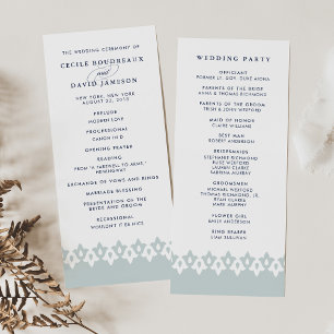 Arabesque Wedding Program   Mist Programme