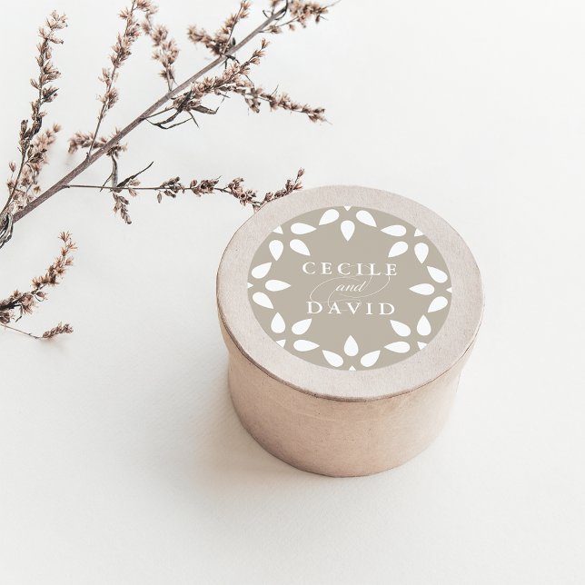 Arabesque Wedding Sticker | Champagne Beige (Creator Uploaded)
