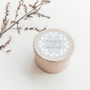 Arabesque Wedding Sticker   Grey
