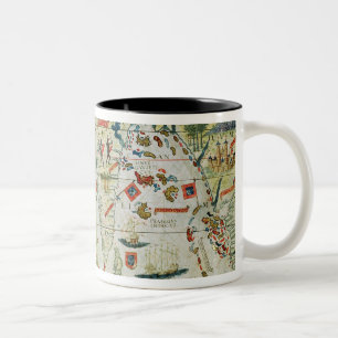 Arabia and India, from the 'Miller Atlas', c.1519 Two-Tone Coffee Mug