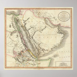 Arabia, Egypt, Abyssinia, Red Sea Poster