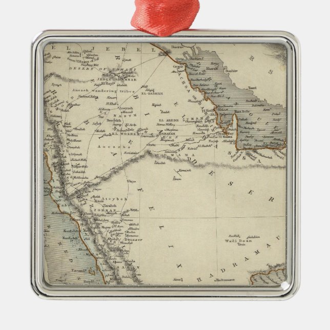 Arabia Metal Tree Decoration (Front)