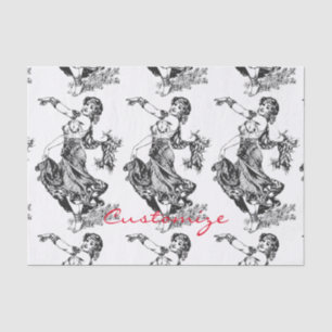 Arabian Belly Dancer Vintage Art Thunder_Cove Tissue Paper