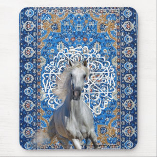 Arabian calligraphy horse mouse mat