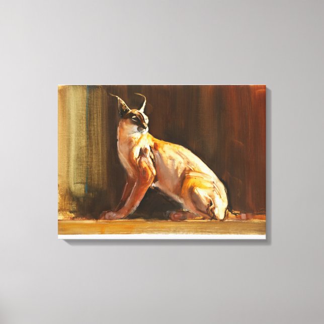 Arabian Caracal 2010 Canvas Print (Front)