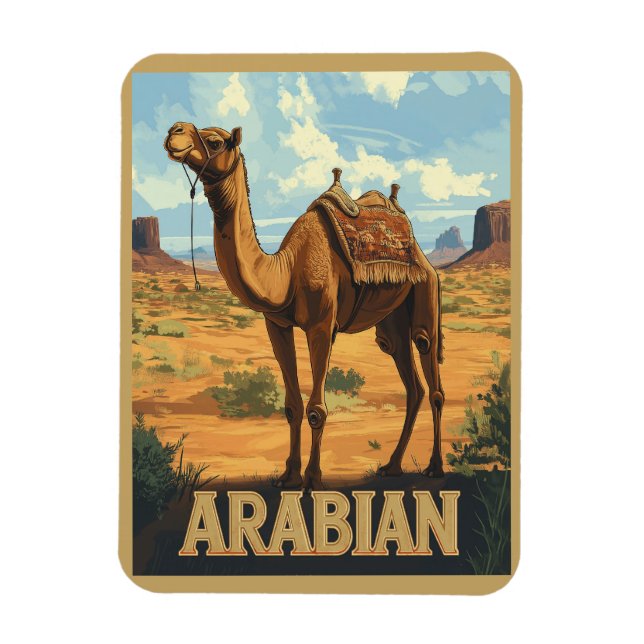 Arabian Desert Adventure - Camel Magnet (Vertical)
