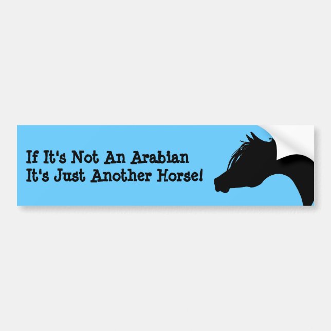 Arabian Horse Bumper Sticker (Front)