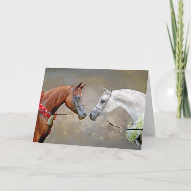 Arabian Horse Champions Greeting Card (Front)