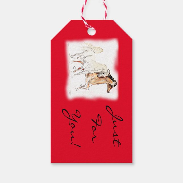 Arabian Horse Gift Tags (Front)