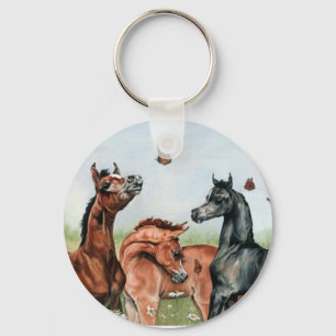 arabian horse keychain