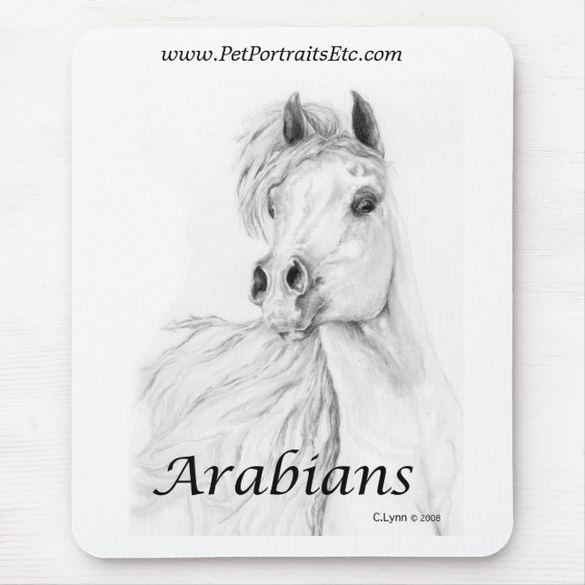 Arabian Horse Mouse Mat (Front)