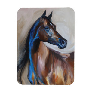 Arabian Horse Painting Flexible Magnet
