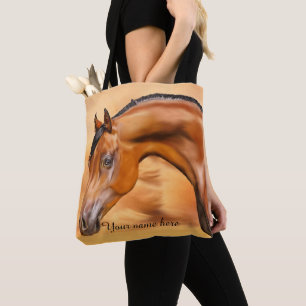 Arabian Horse Personalised Tote Bag