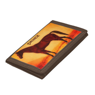 Arabian horse - personalised   trifold wallet