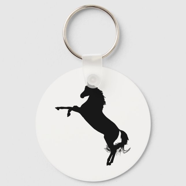 Arabian Horse Silhouette Key Ring (Front)