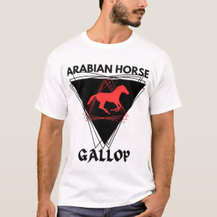 Arabian Horse Stallion Equestrian Jockey Pony T-Shirt