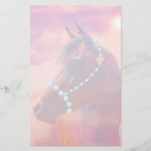 Arabian Horse Sunrise Stationary Stationery