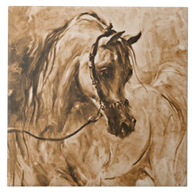 Arabian Horse Tile (Front)