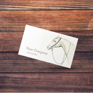 Arabian Horse with bedouin saddlery Business Card