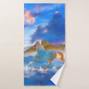 Arabian Horses of STELLAR ISLAND Bath Towel