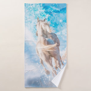 ARABIAN HORSE'S WINTER TAILS BATH TOWEL