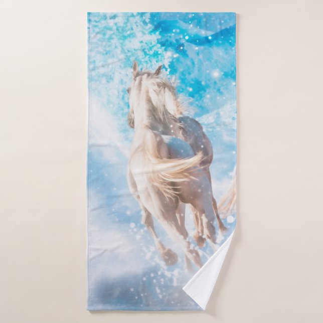 ARABIAN HORSE'S WINTER TAILS BATH TOWEL (Bath Towel)